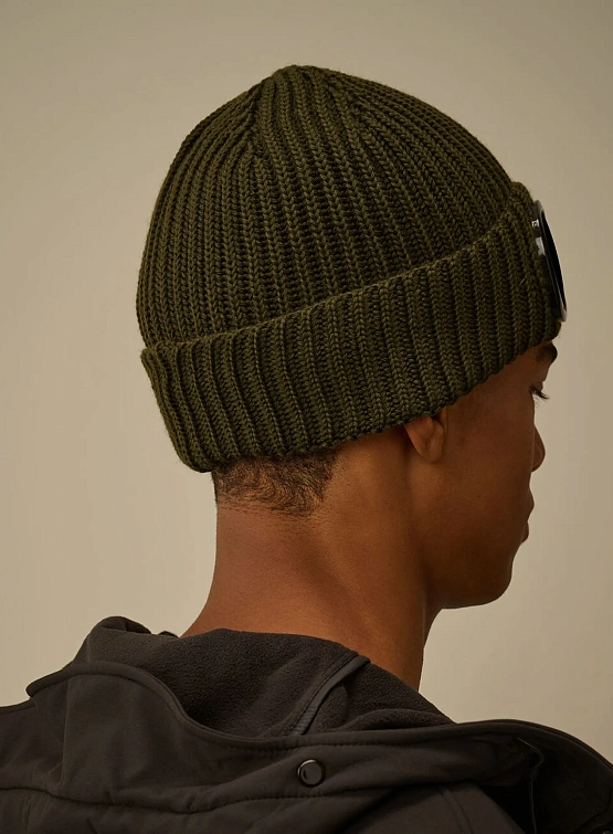 Шапка C.P. Company Extrafine Merino Wool Goggle Ivy Green