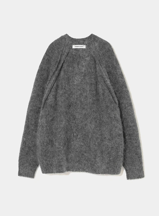 Кардиган UNDERCOVER Seam-Out Mohair Knit Charcoal