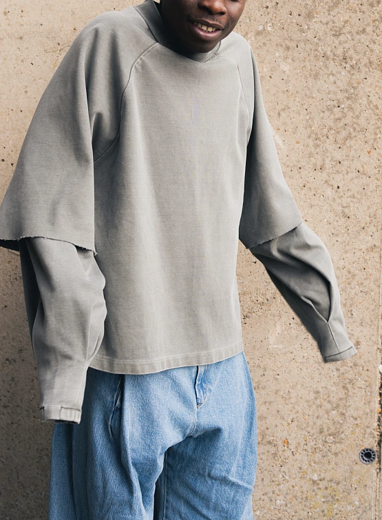 Лонгслив Seventh Raglan Layered Sage Fade