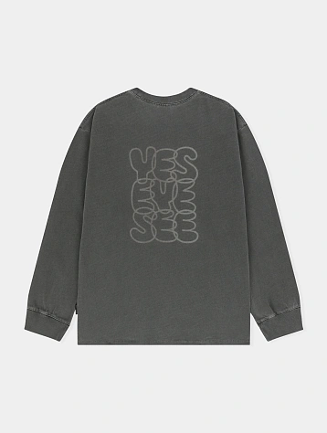 Лонгслив YESEYESEE C-Logo Pigment L/S Charcoal