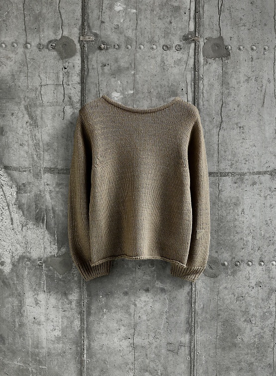 Женский свитер OPEN YY Boatneck Basic Sweater Beige