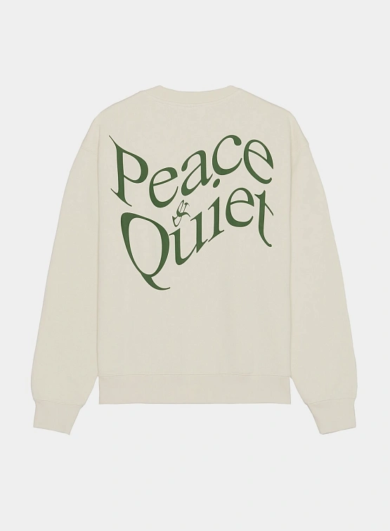Свитшот MUSEUM OF PEACE & QUIET WARPED CREWNECK Bone
