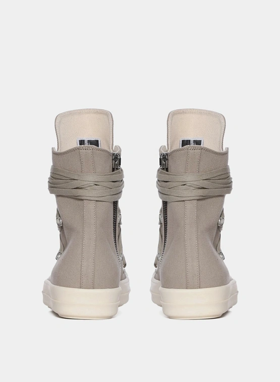 Кеды RICK OWENS DRKSHDW Megalaced Low Dirty Pearl/Milk