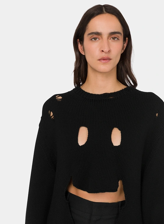 Женский пуловер MOSCHINO Smiley Pullover Black