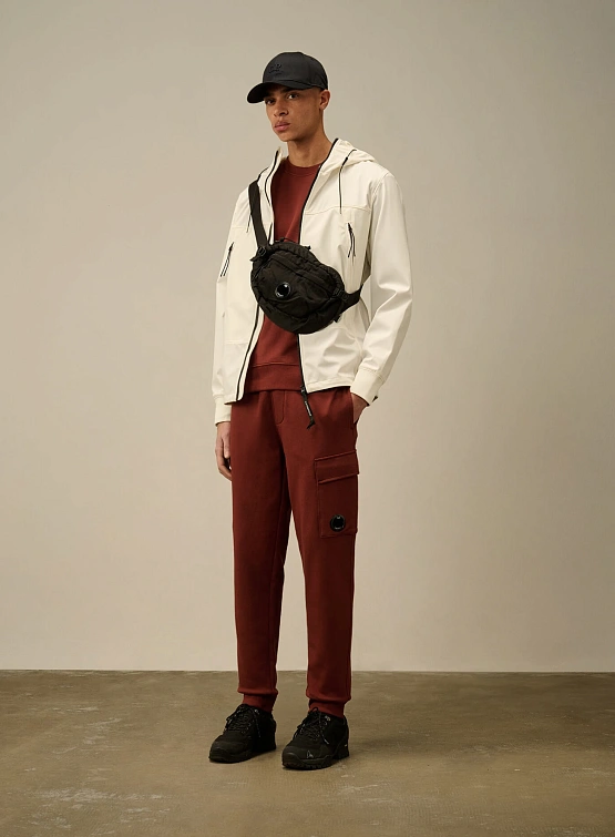 Брюки C.P. Company Diagonal Raised Fleece Lens Sable