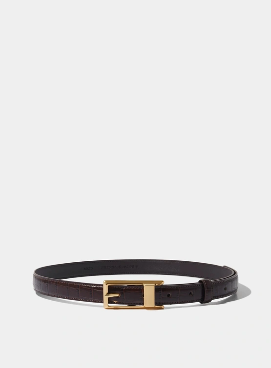 Ремень Recto Signature Square Buckle Vintage Brown