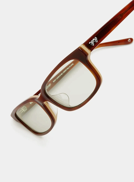 Очки Bonnie Clyde Boyfriend 2 Layered Brown Demi & Green Tint