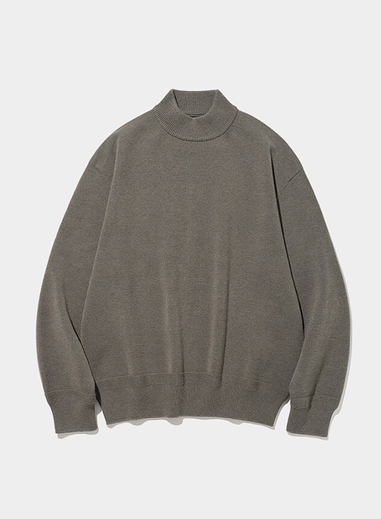 Джемпер Uniform Bridge Mock Neck Knit Charcoal