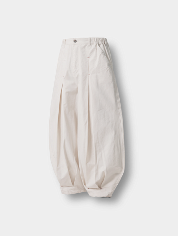 Брюки ANGLAN Unbalance Long Tuck Balloon Pants Ivory