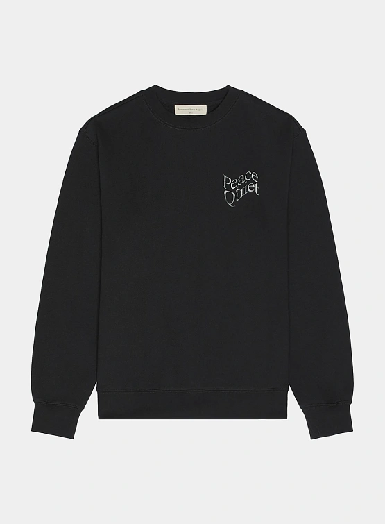 Свитшот MUSEUM OF PEACE & QUIET WARPED CREWNECK Black
