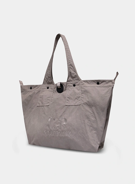 Тоут C.P. Company Twill Left Hand Logo Vintage Khaki