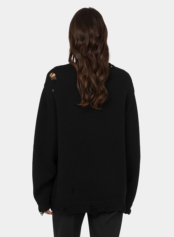 Женский пуловер MOSCHINO Smiley Pullover Black