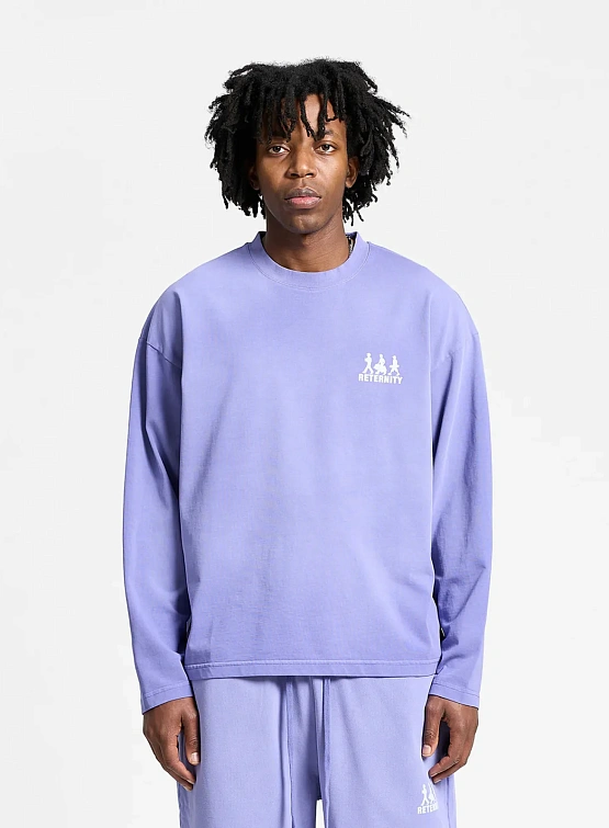 Лонгслив RETERNITY Creative Dept Logo Washed Purple