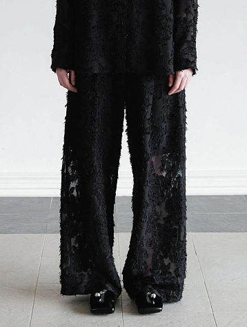 Женские брюки EPINGLER Sheer Jacquard Black