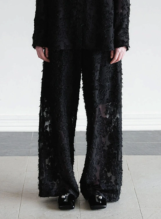 Женские брюки EPINGLER Sheer Jacquard Black