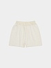 Женские шорты AMOMENTO Boucle Logo Shorts Cream