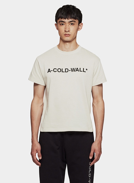 Футболка A-COLD-WALL* Esssential SS Logo Bone