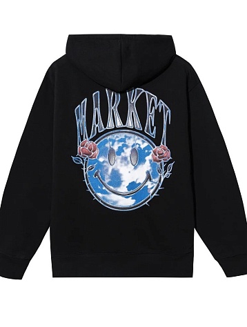 Худи MARKET Smiley Reflect Black