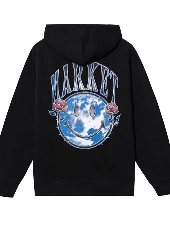 Худи MARKET Smiley Reflect Black