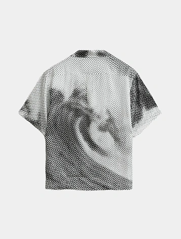 Рубашка Stampd Black Wave Camp Collar Buttondown