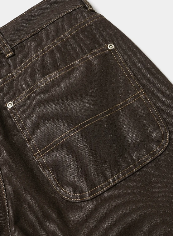 Шорты FrizmWORKS Work Tool Denim Half Brown