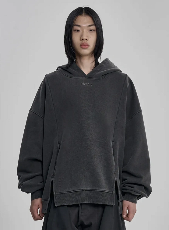 Худи AJOBYAJO Twofold Wide Washed Charcoal
