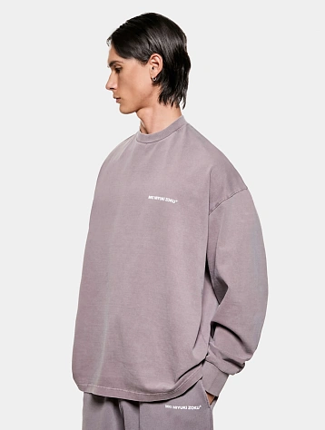 Лонгслив MKI MIYUKI ZOKU Uniform Pigment Raisin