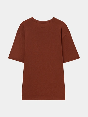 Футболка C.P. Company No Gravity Jersey Logo Sable Brown