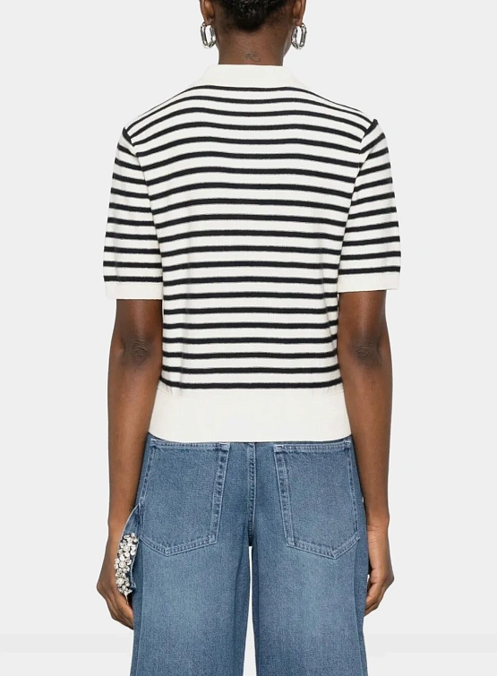 Женское поло A.P.C. Ruby Striped Dark Navy