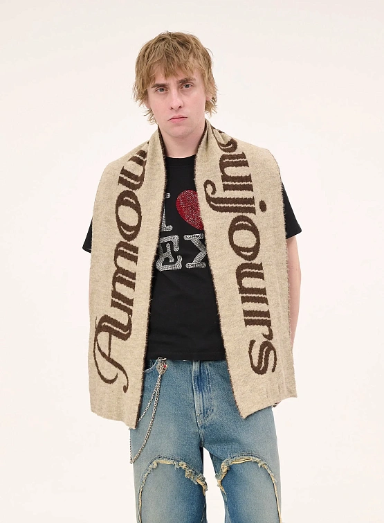 Шарф Carne Bollente Amour Toujours Beige