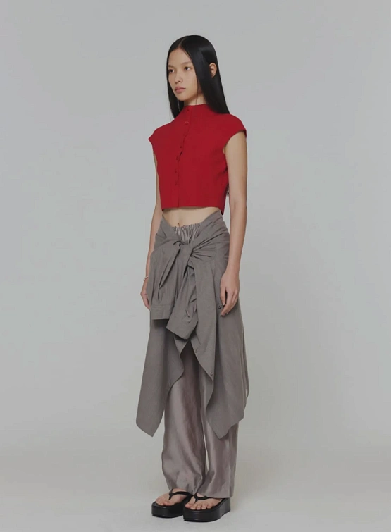 Женский кардиган AMOMENTO Wholegarment Cap Sleeve Red