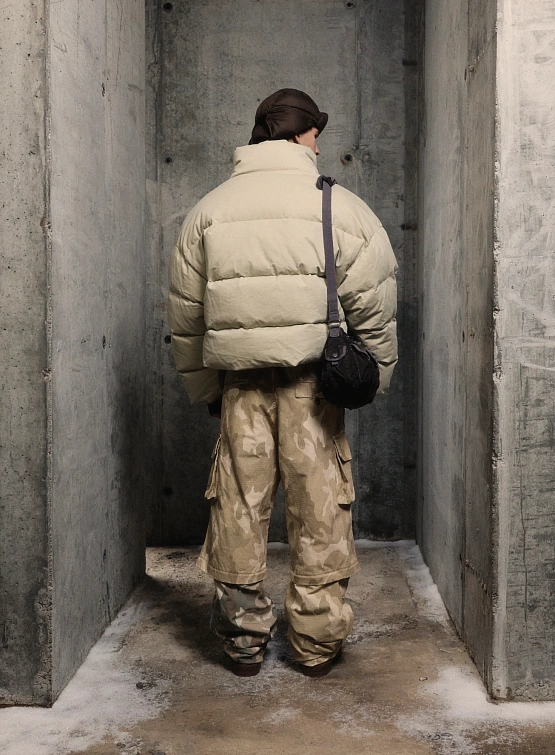 Сумка thisisneverthat Overdyed Shoulder Bag Light Charcoal