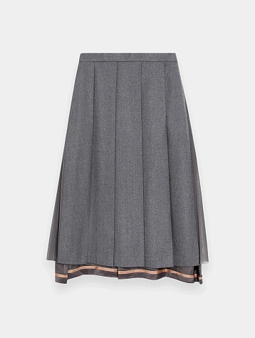 Женская юбка UNDERCOVER Pleated Midi Skirt Gray