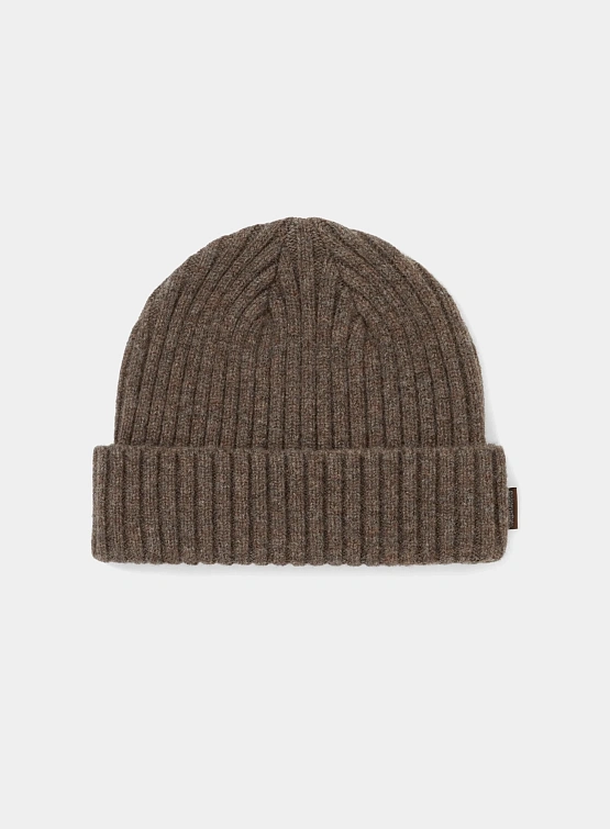 Шапка thisisneverthat Basic Wool Beanie Brown