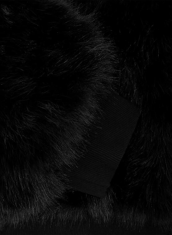 Женская шуба MARRKNULL Hooded Fur Black