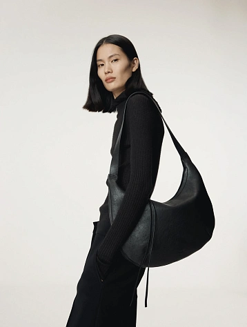 Сумка Recto Leather Hobo Black