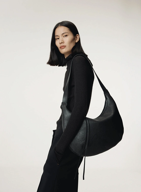 Сумка Recto Leather Hobo Black