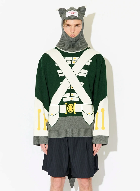 Свитер Charles Jeffrey Loverboy Animal Boo Green