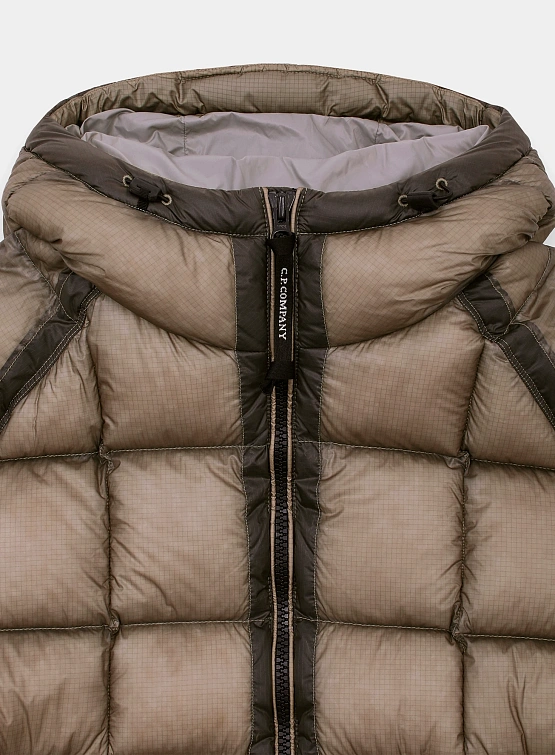 Пуховик C.P. Company D.D. Shell Hooded Medium Down Vintage Khaki