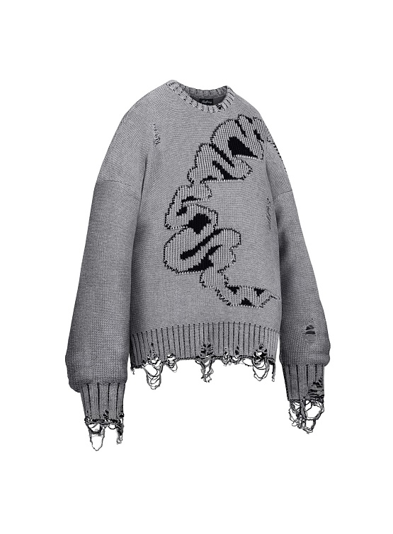 Свитер MADFRENZY Cortex Grunge Ivory