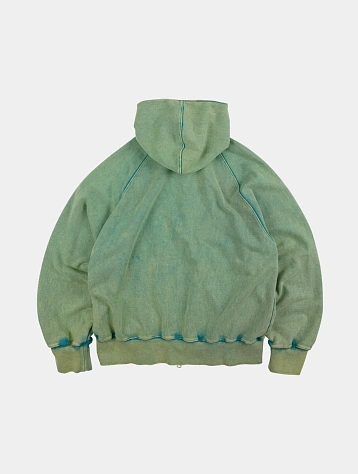 Зип-худи FrizmWORKS Vintage Dyeing Parka Turquoise