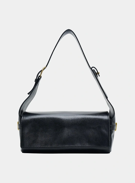 Женская сумка OPEN YY Leather Belting Duffle Black