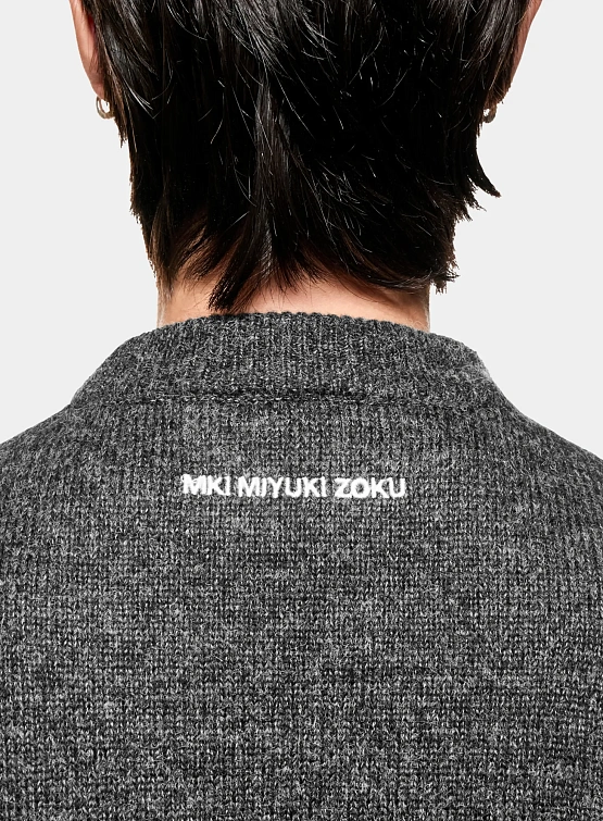 Свитшот MKI MIYUKI ZOKU Mohair Blend Knit Charcoal