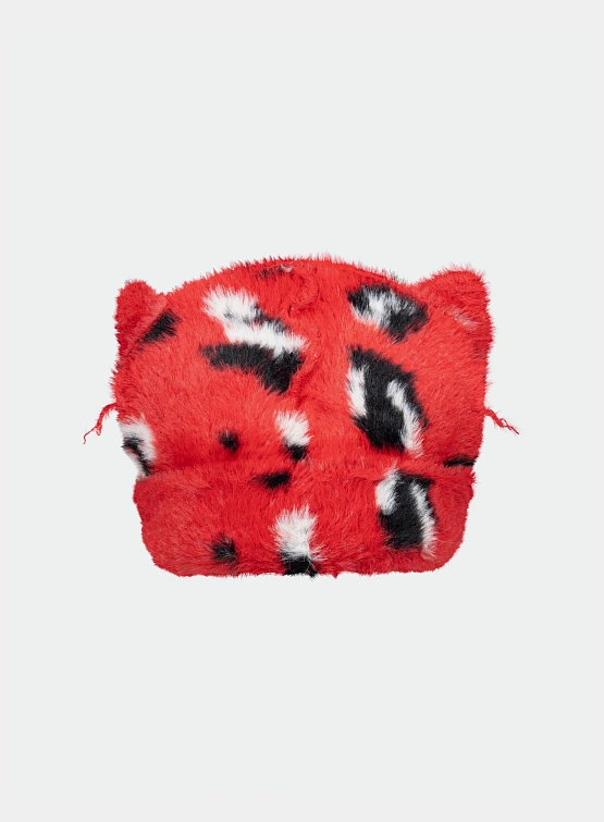 Шапка Charles Jeffrey Loverboy Fluffy Chunky Ears Red