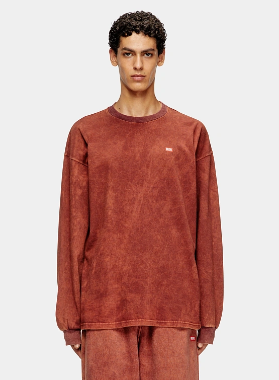 Лонгслив Diesel T-Boxt-Ls-T3 Brown