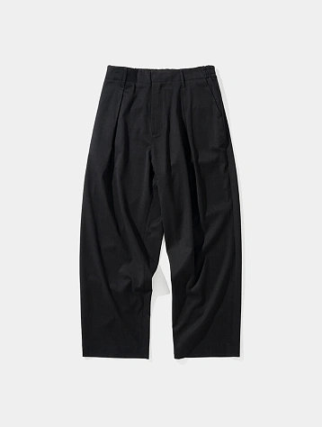 Брюки Uniform Bridge One Tuck Banding Slacks Black