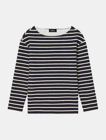 Жеснкий лонгслив A.P.C. Mariniere Dark Navy