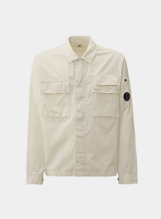 Рубашка C.P. Company Organic Gabardine Utility Gauze White