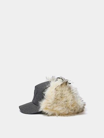 Кепка OPEN YY Faux Fur Earflap Grey