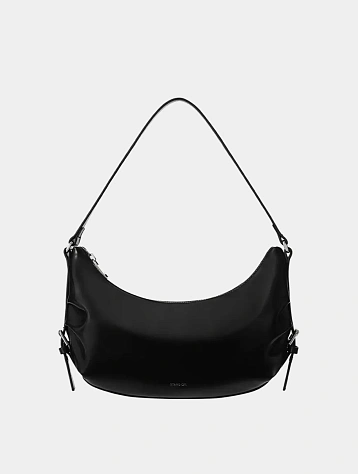 Женская сумка STAND OIL Belted Round Black